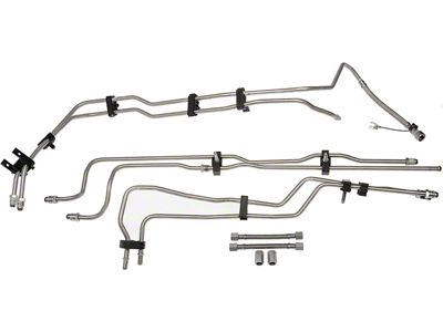 Stainless Steel Fuel Line Kit; Feed and EVAP (04-06 4.8L, 5.3L, 6.0L Silverado 1500 Extended Cab)