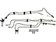 Stainless Steel Fuel Line Kit; Feed and EVAP (04-06 4.8L, 5.3L, 6.0L Silverado 1500 Extended Cab)