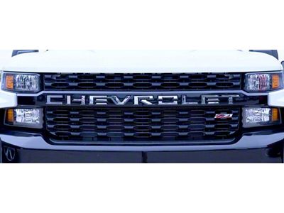Putco Stainless Steel Tailgate Insert Letters; Stamped Version (19-25 Silverado 1500)
