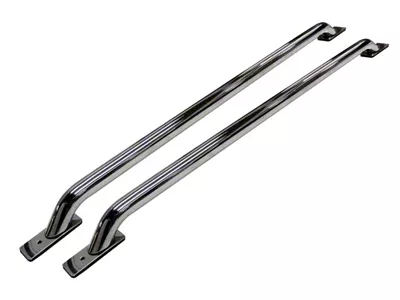 Stake Pocket Bed Rails; Chrome (99-06 Silverado 1500 w/ 6.50-Foot Standard Box)