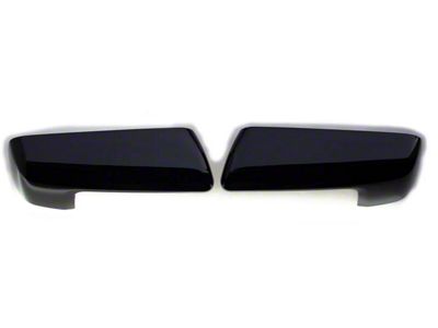 Standard Mirror Covers; Gloss Black (19-24 Silverado 1500)