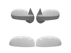 Standard Mirror Covers; Summit White (07-13 Silverado 1500)