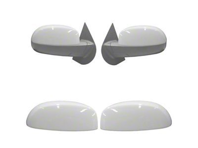 Standard Mirror Covers; Summit White (07-13 Silverado 1500)