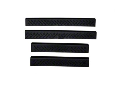 Stepshield Door Sill Protectors; Black (99-06 Silverado 1500 Extended Cab)