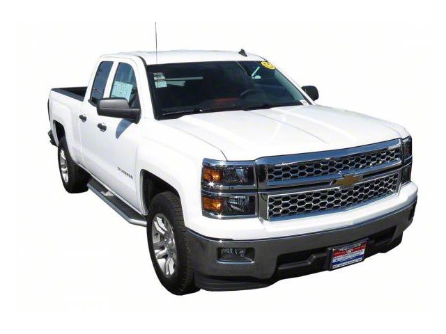 STX300 Running Boards; Stainless Steel (07-18 Silverado 1500 Extended/Double Cab)