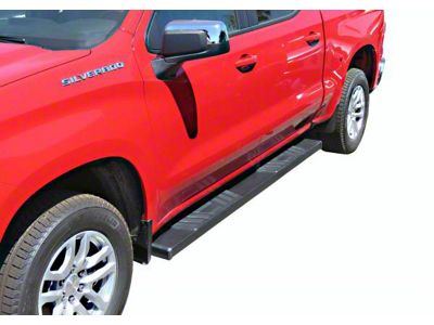 STX500 Running Boards; Black (19-25 Silverado 1500 Crew Cab)