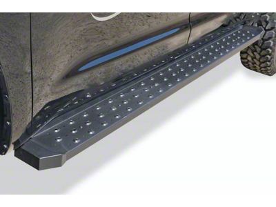 STX600 Running Boards; Black (19-24 Silverado 1500 Crew Cab)