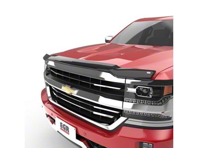 EGR Superguard Hood Guard; Dark Smoke (14-15 Silverado 1500)