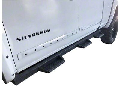 Superior Side Step Bars; Black (19-24 Silverado 1500 Crew Cab)