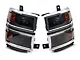 Switchback Sequential LED Bar Projector Headlights; Matte Black Housing; Smoked Lens; Chrome Trim (14-15 Silverado 1500)