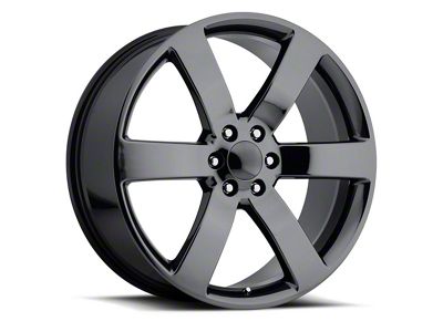 Tahoe Replica Gloss Black 6-Lug Wheel; 22x9; 22mm Offset (19-25 Silverado 1500)