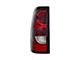 Replacement Tail Light; Black Housing; Red/Clear Lens; Driver Side (2003 Silverado 1500)