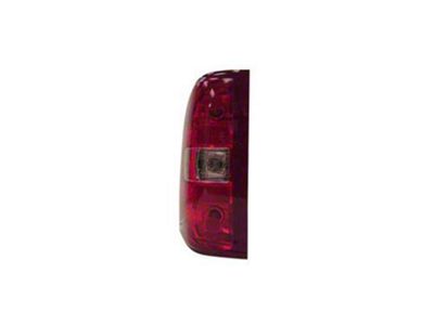 CAPA Replacement Tail Light; Chrome Housing; Red/Clear Lens; Driver Side (07-13 Silverado 1500)