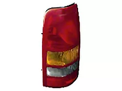 Replacement Tail Light; Chrome Housing; Red/Clear/Amber Lens; Driver Side (99-02 Silverado 1500)