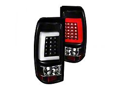 G2 LED Tail Lights; Matte Black Housing; Clear Lens (03-06 Silverado 1500 Fleetside)