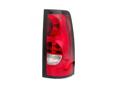 Replacement Tail Light; Black Housing; Red/Clear Lens; Passenger Side (04-06 Silverado 1500 Fleetside)