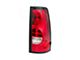Replacement Tail Light; Black Housing; Red/Clear Lens; Passenger Side (04-06 Silverado 1500 Fleetside)