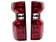Tail Lights; Chrome Housing; Red Lens (19-23 Silverado 1500 w/ Factory Halogen Tail Lights)