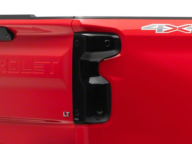 Tail Shades Tail Light Covers; Smoked (19-24 Silverado 1500)