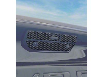Tailgate Handle Accent Trim; Forged Carbon Fiber (19-25 Silverado 1500)