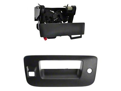Tailgate Handle and Bezel Set with Lock Provision and Backup Camera Opening (07-13 Silverado 1500)