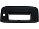 Tailgate Handle Bezel with Keyhole; Smooth Black (07-13 Silverado 1500)