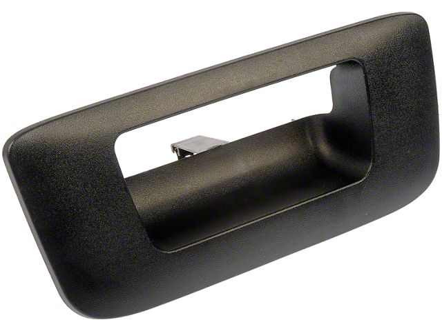 Tailgate Handle Bezel without Keyhole; Textured Black (07-13 Silverado 1500)
