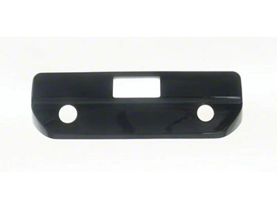 Chrome Delete Tailgate Handle Cover; Gloss Black (19-21 Silverado 1500 w/ Backup Camera)