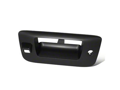 Tailgate Handle Cover with Keyhole and Backup Camera Opening; Primer Black (07-13 Silverado 1500)