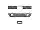 Tailgate Handle Overlays; Domed Carbon Fiber (19-24 Silverado 1500)