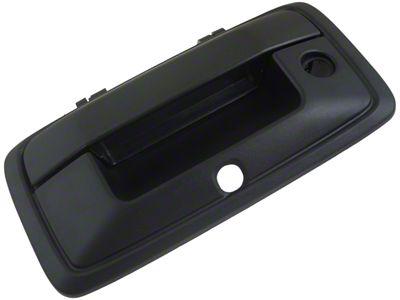 Tailgate Handle with Backup Camera Hole; Textured Black (14-15 Silverado 1500)