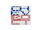 Tailgate Insert Letters; American Flag Edition (19-23 Silverado 1500)