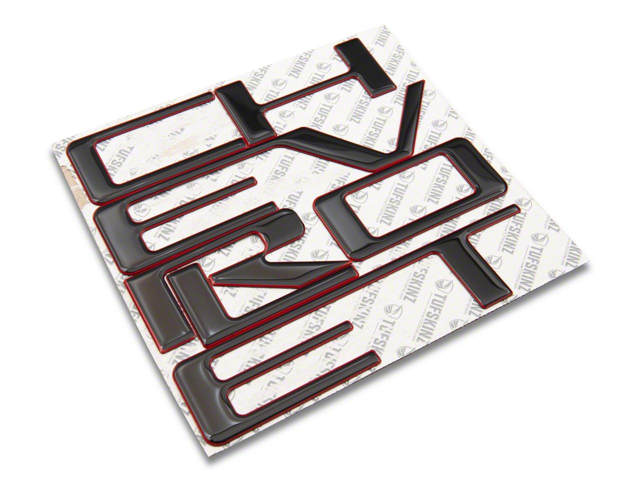 3D BLACK BLUE LINE RAISED DOMED TAILGATE LETTERS FOR 2019-2026 SILVERADO - Foto 9