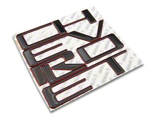 3D BLACK BLUE LINE RAISED DOMED TAILGATE LETTERS FOR 2019-2026 SILVERADO - Foto 9