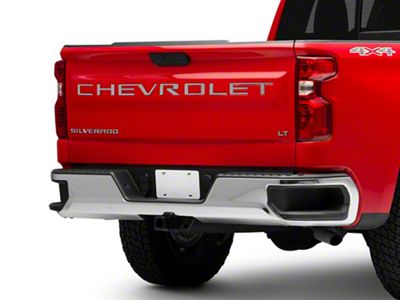 Tailgate Letter Inserts; Stainless Steel (19-25 Silverado 1500)