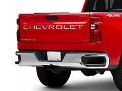 Tailgate Letter Inserts; Stainless Steel (19-23 Silverado 1500)