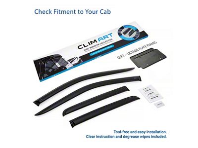 Tape-On Window Deflectors (19-25 Silverado 1500 Double Cab)