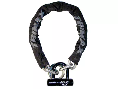 THEX Super Chain with 12mm Links and MAX40 Disc U-Lock; 5-Foot