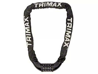 THEX Super Chain with Combo Lock and 6mm Hexagon Chain Links; 3-Foot