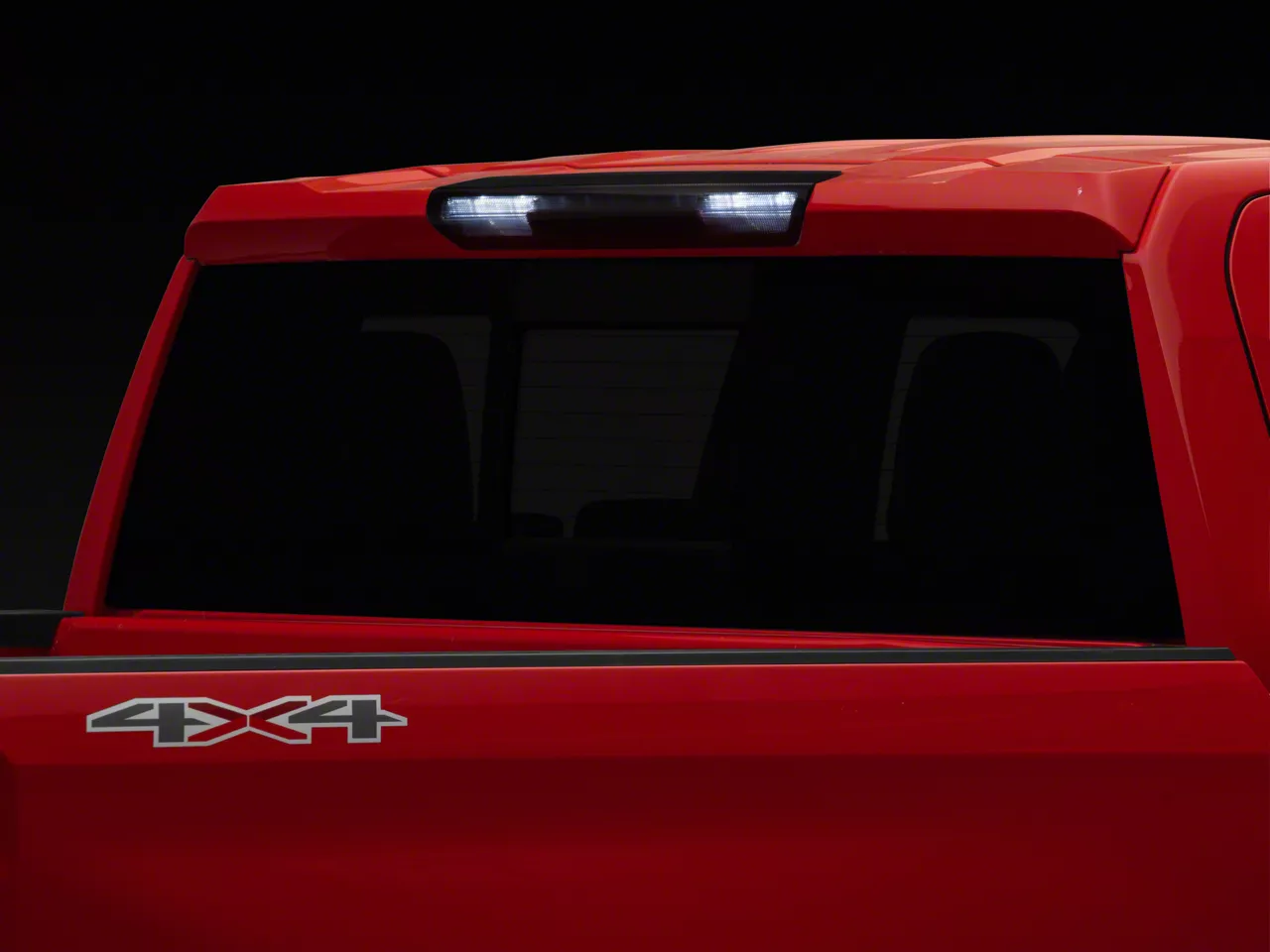 Silverado 1500 Third Brake Light Cover; Carbon Fiber Look (19-26