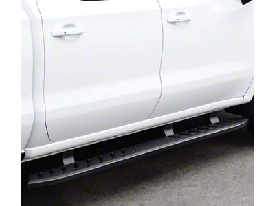 Thrasher Running Boards; Textured Black (19-25 Silverado 1500 Crew Cab)