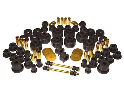 Total Bushing Kit; Black (07-13 4WD Silverado 1500)