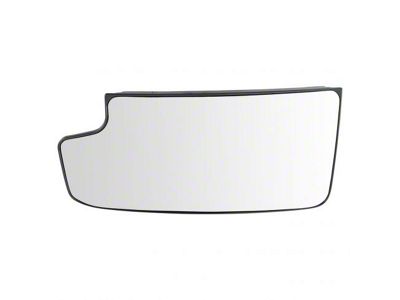 Towing Mirror Lower Glass with Backing Plate; Driver Side (14-17 Silverado 1500)