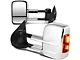 Towing Mirror; Powered; Heated; Amber Signal; Chrome; Pair (08-12 Silverado 1500)