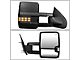 Powered Heated Towing Mirror with LED Turn Signal; Black; Passenger Side (03-06 Silverado 1500)