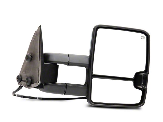 Powered Heated Towing Mirror with Smoked Amber LED Turn Signal; Passenger Side (03-06 Silverado 1500)