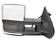Powered Heated Towing Mirrors with Smoked Amber LED Turn Signal; Chrome (14-17 Silverado 1500)