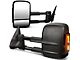 Towing Mirror; Powered; Heated; Smoked Signal; Black; Pair (99-02 Silverado 1500)