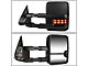 Manual Adjustment Towing Mirrors with Amber LED Turn Signals; Chrome (99-06 Silverado 1500)