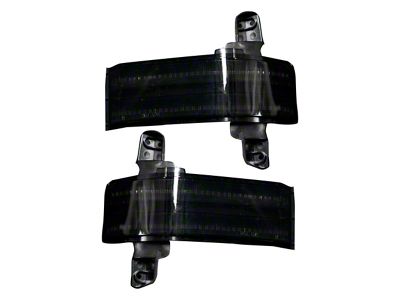 Towing Side Mirror Lenses with Scanning Amber Turn Signals; Smoked (14-18 Silverado 1500)